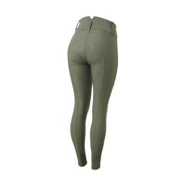 Calça de equitação Horze Indira cintura alta culote completo feminino Calça de equitação Horze Indira cintura alta culote completo feminino