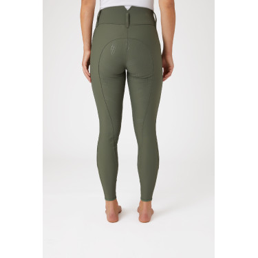 Calça de equitação Horze Indira cintura alta culote completo feminino Calça de equitação Horze Indira cintura alta culote completo feminino