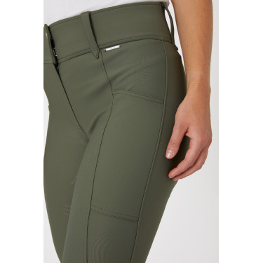 Calça de equitação Horze Indira cintura alta culote completo feminino Calça de equitação Horze Indira cintura alta culote completo feminino