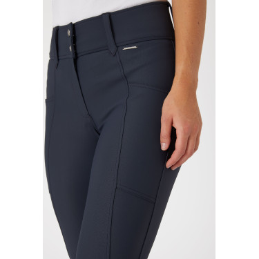 Calça de equitação com grip nos joelhos cintura alta Horze Indira feminina Calça de equitação com grip nos joelhos cintura alta Horze Indira feminina