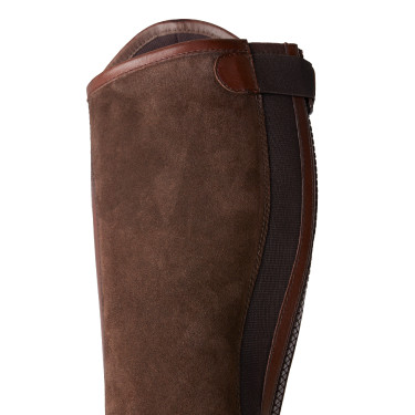 Mini-chaps Horze Wicklow com perfurações florais Castanho Mini-chaps Horze Wicklow com perfurações florais Castanho