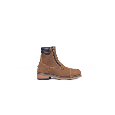 Botas Jodhpur Horze Blake de couro para criança Castanho escuro Botas Jodhpur Horze Blake de couro para criança Castanho escuro
