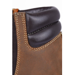 Botas Jodhpur Horze Blake de couro para criança Castanho escuro Botas Jodhpur Horze Blake de couro para criança Castanho escuro