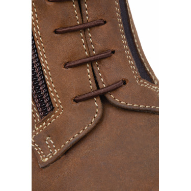 Botas Jodhpur Horze Blake de couro para criança Castanho escuro Botas Jodhpur Horze Blake de couro para criança Castanho escuro