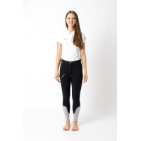 Calça de equitação Horze Felicia com grip integral Marinho escuro Azul Calça de equitação Horze Felicia com grip integral Marinho escuro Azul