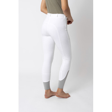 Pantalon d'équitation Horze Felicia fond intégral grip Blanc Pantalon d'équitation Horze Felicia fond intégral grip Blanc