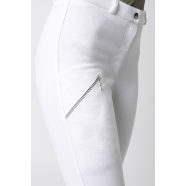 Pantalon d'équitation Horze Felicia fond intégral grip Blanc Pantalon d'équitation Horze Felicia fond intégral grip Blanc