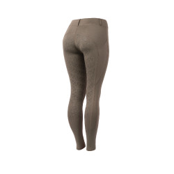Legging de equitação com grip integral Horze Dea, feminino Castanho morel