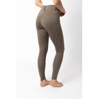 Legging de equitação com grip integral Horze Dea, feminino Castanho morel Legging de equitação com grip integral Horze Dea, feminino Castanho morel