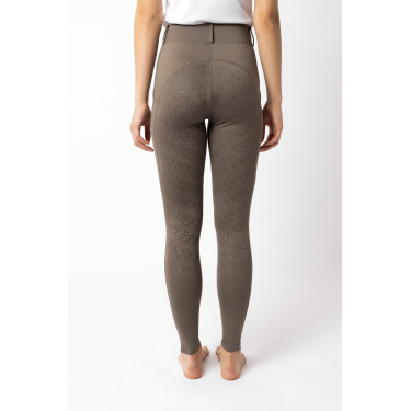 Legging de equitação com grip integral Horze Dea, feminino Castanho morel Legging de equitação com grip integral Horze Dea, feminino Castanho morel