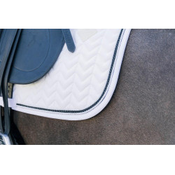 Almofada de sela Metal Chain Dressage Kentucky Branco