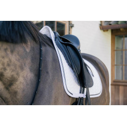 Almofada de sela Metal Chain Dressage Kentucky Branco