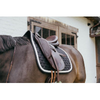 Almofada de sela Plaited Cord Dressage Kentucky Marinho Azul-marinho Almofada de sela Plaited Cord Dressage Kentucky Marinho Azul-marinho