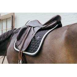 Almofada de sela Plaited Cord Dressage Kentucky Preto