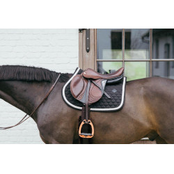 Almofada de sela Plaited Cord Jumping Kentucky Preto Almofada de sela Plaited Cord Jumping Kentucky Preto