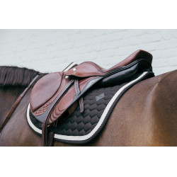 Almofada de sela Plaited Cord Jumping Kentucky Preto Almofada de sela Plaited Cord Jumping Kentucky Preto