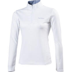 Polo Equithème Mesh de mangas compridas corte ajustado Polo Equithème Mesh de mangas compridas corte ajustado