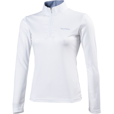 Polo Equithème Mesh de mangas compridas corte ajustado Polo Equithème Mesh de mangas compridas corte ajustado