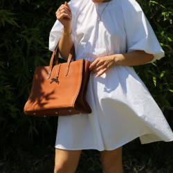 Bolsa Pénélope Romane Conhaque Castanho Bolsa Pénélope Romane Conhaque Castanho