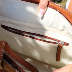 Bolsa Pénélope Romane Conhaque Castanho Bolsa Pénélope Romane Conhaque Castanho