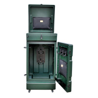 Mala vertical com rodas La Gée Verde Mala vertical com rodas La Gée Verde