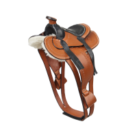 Selle Western tan pour jouet Toy Pony