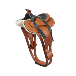 Selle Western tan pour jouet Toy Pony