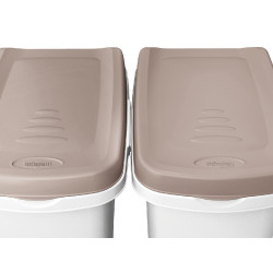 Recipiente para alimentos Petfood Kerbl Branco / castanho Recipiente para alimentos Petfood Kerbl Branco / castanho