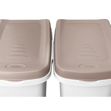 Recipiente para alimentos Petfood Kerbl Branco / castanho Recipiente para alimentos Petfood Kerbl Branco / castanho