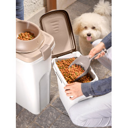 Recipiente para alimentos Petfood Kerbl Branco / castanho Recipiente para alimentos Petfood Kerbl Branco / castanho