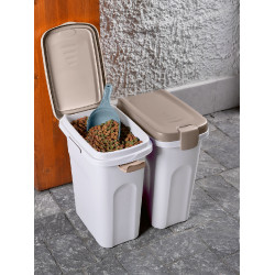 Recipiente para alimentos Petfood Kerbl Branco / castanho Recipiente para alimentos Petfood Kerbl Branco / castanho