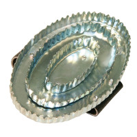 Étrille ovale zinguée gris Kerbl