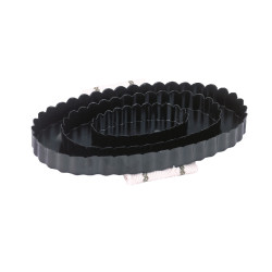 Rasquete oval zincada preta Kerbl Rasquete oval zincada preta Kerbl