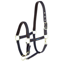 Cabeçada para cavalo Royal Covalliero Marrom / azul claro Castanho
