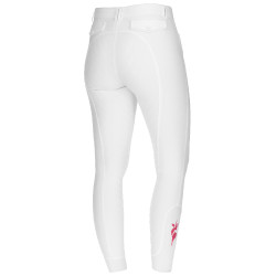 Calça Janne x PinkRibbon grip integral feminino Covalliero Branco