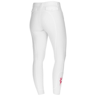 Calça Janne x PinkRibbon grip integral feminino Covalliero Branco
