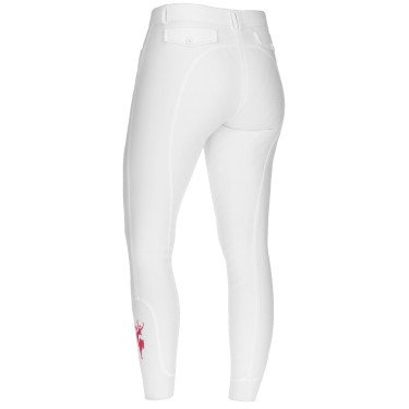Calça Janne x PinkRibbon grip integral feminino Covalliero Branco