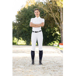 Calça Janne x PinkRibbon grip integral feminino Covalliero Branco