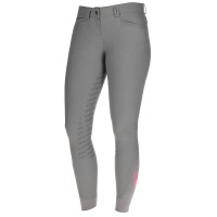 Calça Janne x PinkRibbon grip integral feminino Covalliero Grafite Cinzento