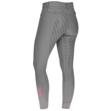 Calça Janne x PinkRibbon grip integral feminino Covalliero Calça Janne x PinkRibbon grip integral feminino Covalliero