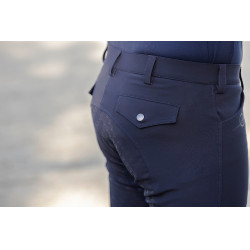 Calça Techno II com grip integral masculino Covalliero Azul escuro