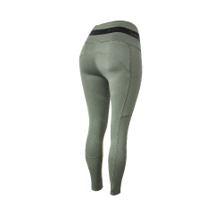 Legging de equitação B Vertigo Caitlin de cintura alta e culote completo feminino Verde escaravelho Legging de equitação B Vertigo Caitlin de cintura alta e culote completo feminino Verde escaravelho