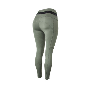 Legging de equitação B Vertigo Caitlin de cintura alta e culote completo feminino Verde escaravelho Legging de equitação B Vertigo Caitlin de cintura alta e culote completo feminino Verde escaravelho