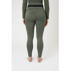 Legging de equitação B Vertigo Caitlin de cintura alta e culote completo feminino Verde escaravelho Legging de equitação B Vertigo Caitlin de cintura alta e culote completo feminino Verde escaravelho