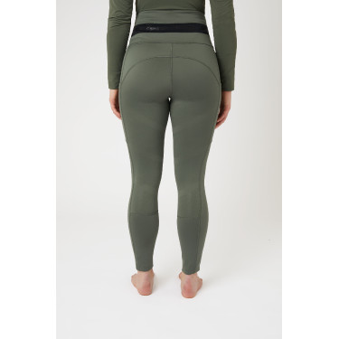 Legging de equitação B Vertigo Caitlin de cintura alta e culote completo feminino Verde escaravelho Legging de equitação B Vertigo Caitlin de cintura alta e culote completo feminino Verde escaravelho