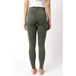 Legging de aderência total Horze Dea feminino Verde escaravelho
