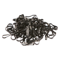 Elásticos para trança de silicone Kerbl Preto