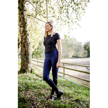 Legging de equitação feminino Equona Covalliero Azul escuro