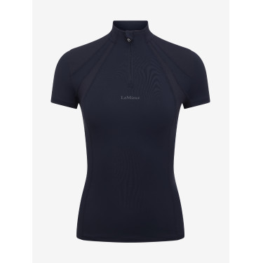 Camiseta térmica de malha com mangas curtas LeMieux Mia Marinho Azul-marinho