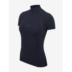 Camiseta térmica de malha com mangas curtas LeMieux Mia Marinho Azul-marinho